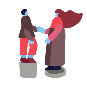 illustration of person representing justice