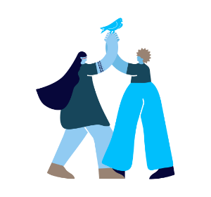 illustration of person representing peace